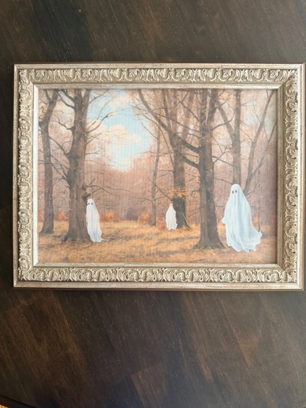 Halloween Framed Ghost wall art 11 x 14